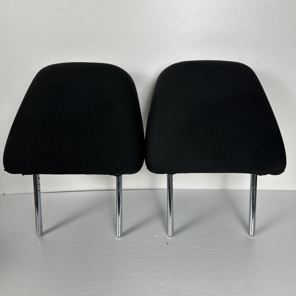 11-23 Charger Black Clothes Front Seat Pair LH RH Headrest Head Rest Cushion OEM